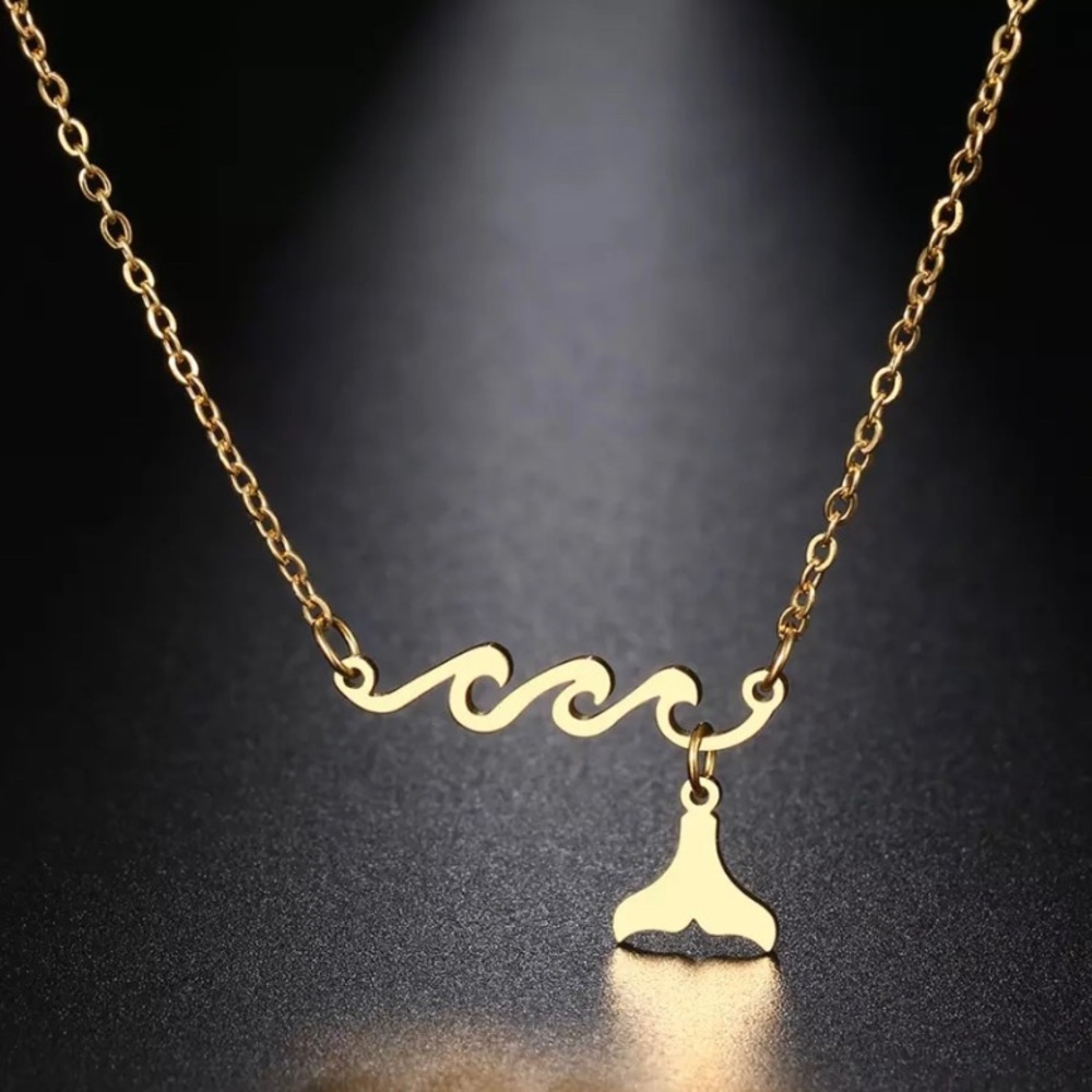 Beautiful Mermaid by the Sea Stainless Steel Necklace Accessory Jewelry